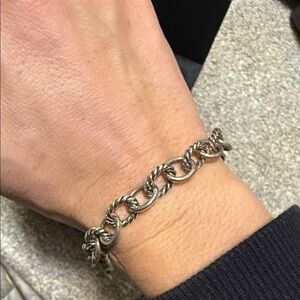 David Yurman Silver cable chain  Bracelet